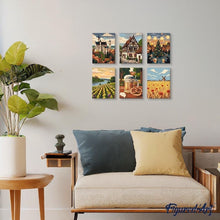 Charger l&#39;image dans la galerie, Mini Peinture par numéros 15x20cm (6 pièces) - Bonjour Allemagne