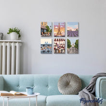 Charger l&#39;image dans la galerie, Mini Peinture par numéros 15x20cm (6 pièces) - France Romantique