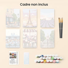 Charger l'image dans la galerie, Mini Peinture par numéros 15x20cm (6 pièces) - France Romantique