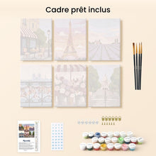 Charger l&#39;image dans la galerie, Mini Peinture par numéros 15x20cm (6 pièces) - France Romantique