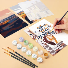 Charger l&#39;image dans la galerie, Mini Peinture par numéros 15x20cm (6 pièces) - Toscane Classique