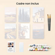 Charger l'image dans la galerie, Mini Peinture par numéros 15x20cm (6 pièces) - Toscane Classique