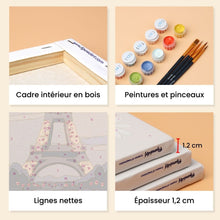 Charger l&#39;image dans la galerie, Mini Peinture par numéros 15x20cm (6 pièces) - Charme de Paris