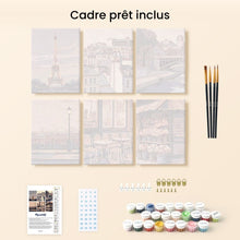 Charger l'image dans la galerie, Mini Peinture par numéros 15x20cm (6 pièces) - Charme de Paris
