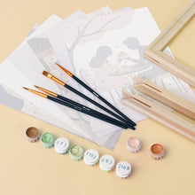 Charger l&#39;image dans la galerie, Mini Peinture par numéros 15x20cm (6 pièces) - Romance Café