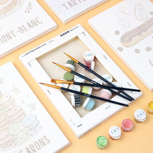 Charger l&#39;image dans la galerie, Mini Peinture par numéros 15x20cm (6 pièces) - Pâtisseries Françaises