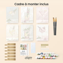 Charger l&#39;image dans la galerie, Mini Peinture par numéros 15x20cm (6 pièces) - Élixir Botanique