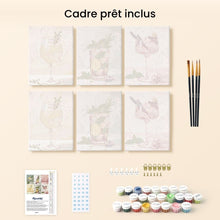 Charger l'image dans la galerie, Mini Peinture par numéros 15x20cm (6 pièces) - Élixir Botanique