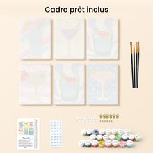 Charger l'image dans la galerie, Mini Peinture par numéros 15x20cm (6 pièces) - Cocktails Pop Art