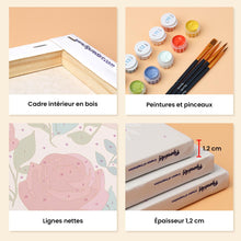 Charger l'image dans la galerie, Mini Peinture par numéros 15x20cm (6 pièces) - Fleurs de Bonheur