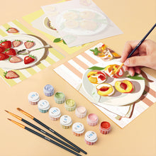 Charger l'image dans la galerie, Mini Peinture par numéros 15x20cm (6 pièces) - Gourmandises d'Été