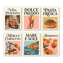 Charger l'image dans la galerie, Mini Peinture par numéros 15x20cm (6 pièces) - Dolce Vita Figured'Art