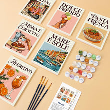 Charger l'image dans la galerie, Mini Peinture par numéros 15x20cm (6 pièces) - Dolce Vita