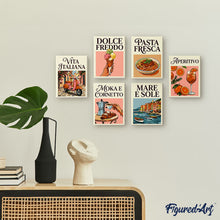 Charger l'image dans la galerie, Mini Peinture par numéros 15x20cm (6 pièces) - Dolce Vita