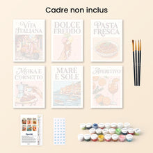 Charger l'image dans la galerie, Mini Peinture par numéros 15x20cm (6 pièces) - Dolce Vita