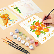 Charger l'image dans la galerie, Mini Peinture par numéros 15x20cm (6 pièces) - Soleil d'Italie