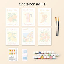 Charger l'image dans la galerie, Mini Peinture par numéros 15x20cm (6 pièces) - Soleil d'Italie