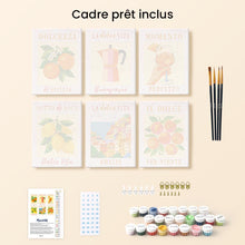 Charger l'image dans la galerie, Mini Peinture par numéros 15x20cm (6 pièces) - Soleil d'Italie