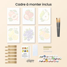 Charger l'image dans la galerie, Mini Peinture par numéros 15x20cm (6 pièces) - Fruits du Jardin