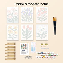 Charger l'image dans la galerie, Mini Peinture par numéros 15x20cm (6 pièces) - Fleurs Modernes