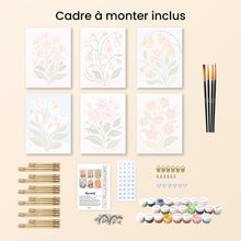 Charger l'image dans la galerie, Mini Peinture par numéros 15x20cm (6 pièces) - Fleurs Printanières