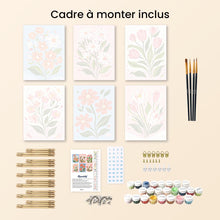 Charger l'image dans la galerie, Mini Peinture par numéros 15x20cm (6 pièces) - Fleurs Champêtres