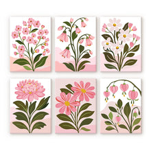 Charger l'image dans la galerie, Mini Peinture par numéros 15x20cm (6 pièces) - Fleurs Roses Figured'Art