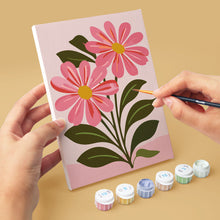 Charger l'image dans la galerie, Mini Peinture par numéros 15x20cm (6 pièces) - Fleurs Roses