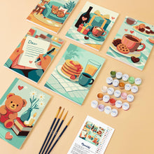 Charger l'image dans la galerie, Mini Peinture par numéros 15x20cm (6 pièces) - Cocooning Amoureux