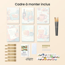 Charger l'image dans la galerie, Mini Peinture par numéros 15x20cm (6 pièces) - Cocooning Amoureux