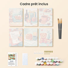 Charger l'image dans la galerie, Mini Peinture par numéros 15x20cm (6 pièces) - Cocooning Amoureux