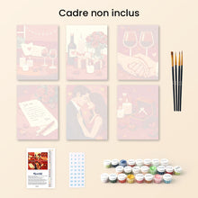 Charger l'image dans la galerie, Mini Peinture par numéros 15x20cm (6 pièces) - Romance et Amour