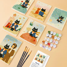 Charger l'image dans la galerie, Mini Peinture par numéros 15x20cm (6 pièces) - Petit Chat