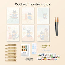 Charger l'image dans la galerie, Mini Peinture par numéros 15x20cm (6 pièces) - Petit Chat