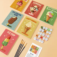 Charger l'image dans la galerie, Mini Peinture par numéros 15x20cm (6 pièces) - Glaces Vintage