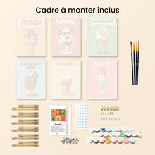 Charger l'image dans la galerie, Mini Peinture par numéros 15x20cm (6 pièces) - Glaces Vintage