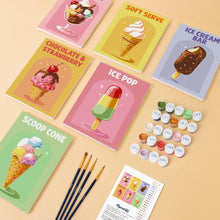 Charger l'image dans la galerie, Mini Peinture par numéros 15x20cm (6 pièces) - Glaces Rétro