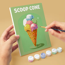 Charger l'image dans la galerie, Mini Peinture par numéros 15x20cm (6 pièces) - Glaces Rétro