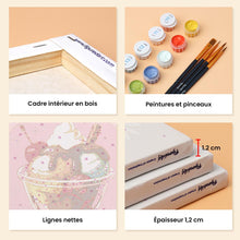 Charger l'image dans la galerie, Mini Peinture par numéros 15x20cm (6 pièces) - Glaces Rétro