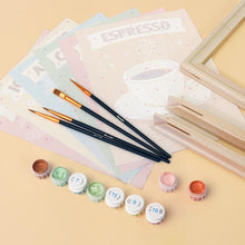 Charger l'image dans la galerie, Mini Peinture par numéros 15x20cm (6 pièces) - Café Classique