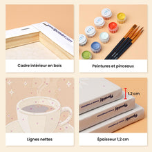 Charger l'image dans la galerie, Mini Peinture par numéros 15x20cm (6 pièces) - Café Classique