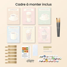 Charger l'image dans la galerie, Mini Peinture par numéros 15x20cm (6 pièces) - Café Classique