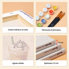 Charger l'image dans la galerie, Mini Peinture par numéros 15x20cm (6 pièces) - Cafés du Monde