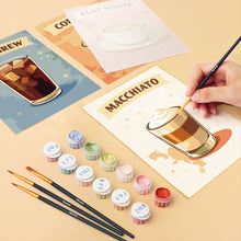 Charger l'image dans la galerie, Mini Peinture par numéros 15x20cm (6 pièces) - Spécialités de Café