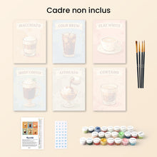 Charger l'image dans la galerie, Mini Peinture par numéros 15x20cm (6 pièces) - Spécialités de Café