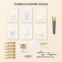 Charger l'image dans la galerie, Mini Peinture par numéros 15x20cm (6 pièces) - Spécialités de Café