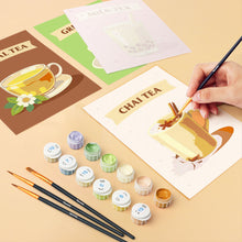 Charger l'image dans la galerie, Mini Peinture par numéros 15x20cm (6 pièces) - Thés du Monde