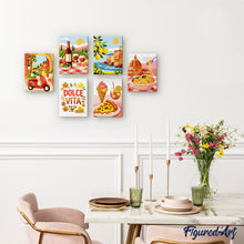 Charger l'image dans la galerie, Mini Peinture par numéros 15x20cm (6 pièces) - Évasion Méditerranéenne