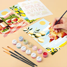 Charger l'image dans la galerie, Mini Peinture par numéros 15x20cm (6 pièces) - Évasion Méditerranéenne