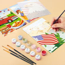 Charger l'image dans la galerie, Mini Peinture par numéros 15x20cm (6 pièces) - Bonjour USA